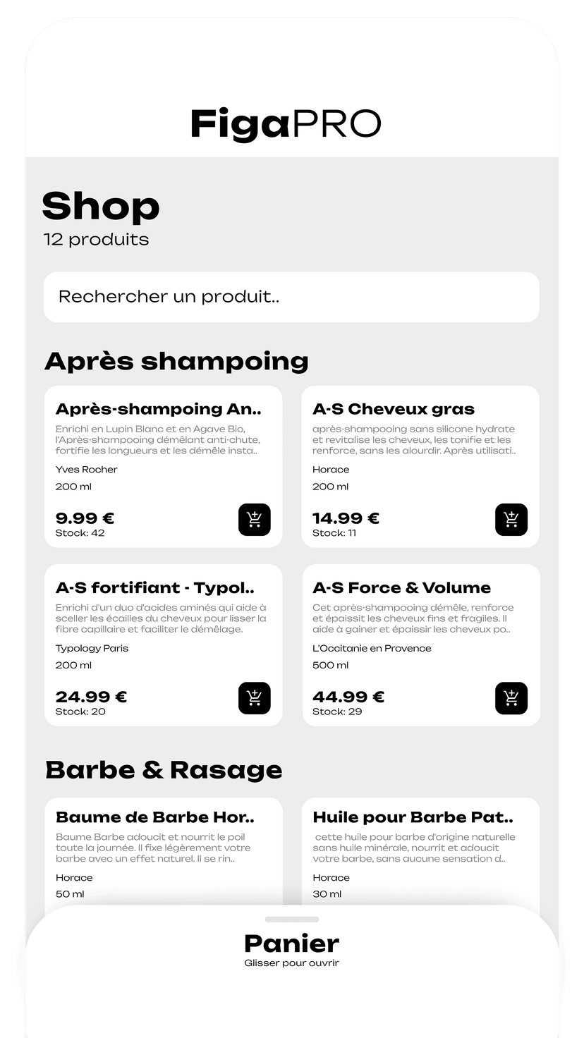 Une app complète