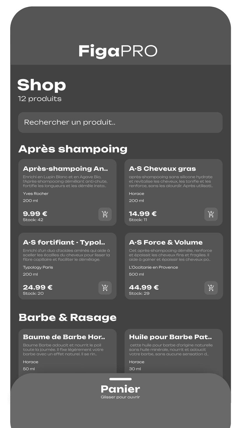 Une app complète