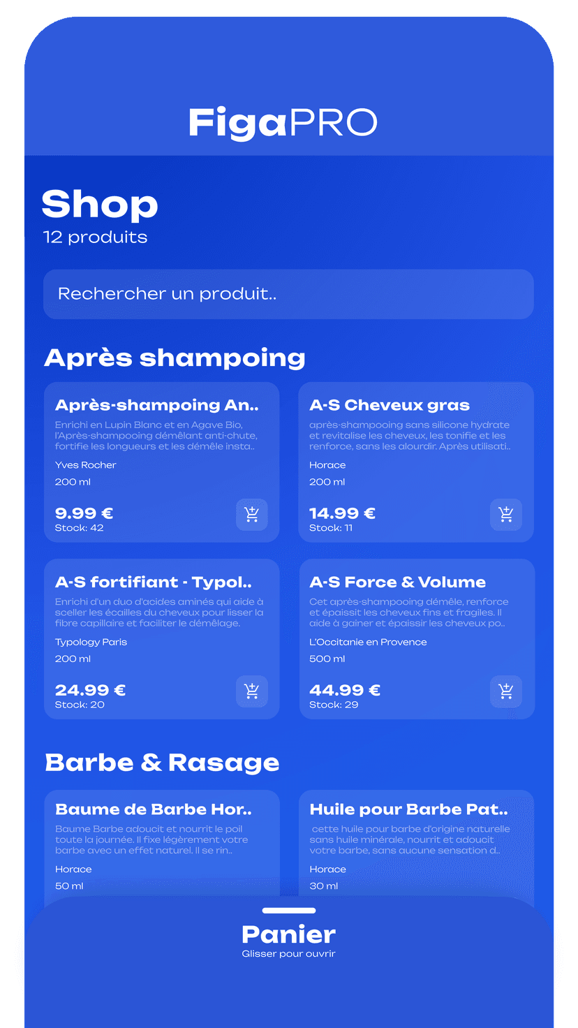 Une app complète