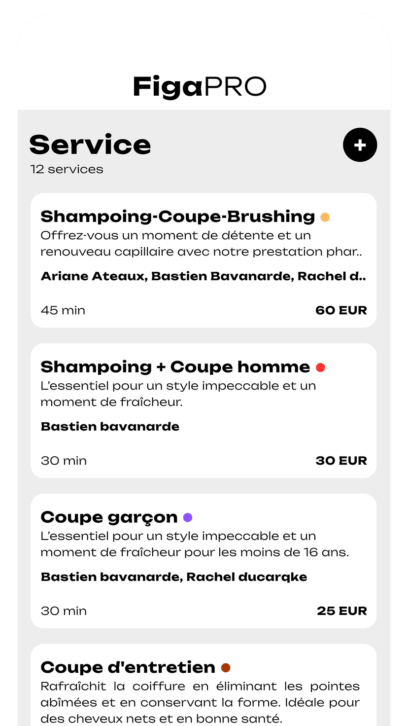 Une app complète