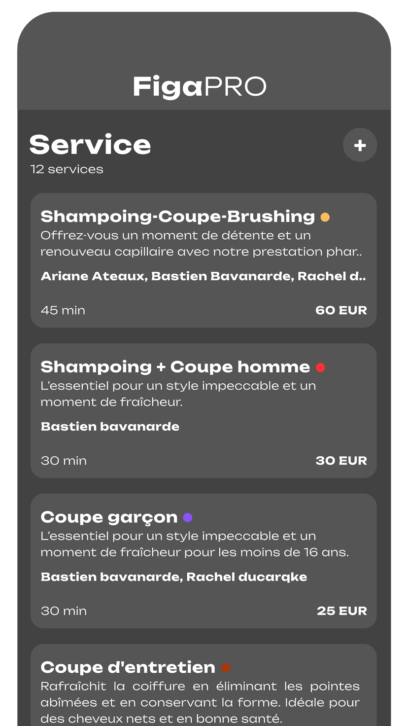 Une app complète