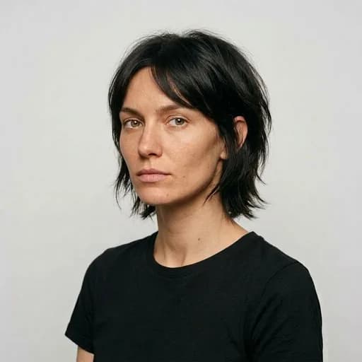 Femme avec la coupe Bixie cut : entre pixie et carré, longueurs sous les oreilles