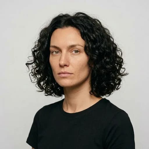 Femme avec la coupe Curly bob : carré sur cheveux bouclés, volume marqué